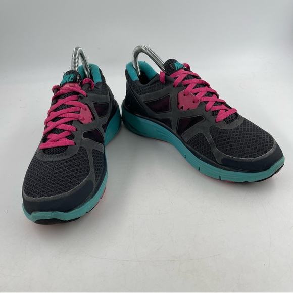 🥾 Nike Lunarglide 3 Grey Pink Running Shoes - Size 7.5 Women’s - Picture 6 of 11